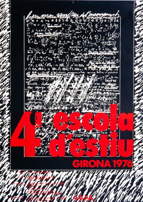 4ª ESCOLA D`ESTIUGIRONA 1976 CARTELL 
C P