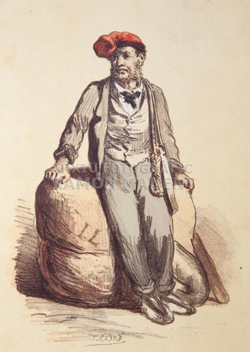 CATALA AMB BARRETINA S XIX GRAVAT 
I M H C B