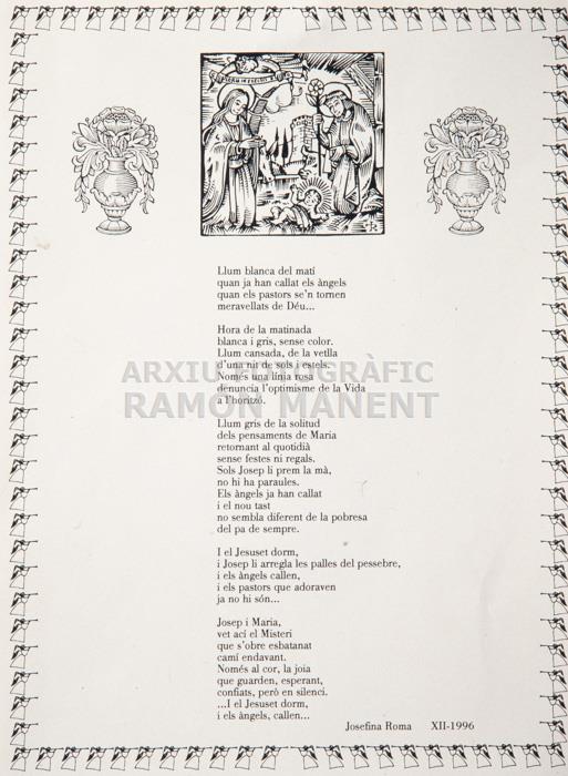 GOIG 1996 JOSEFINA MORA 
MUSEU ARTS I TRADICIONS POPULARS