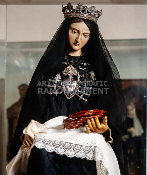 MAREDEDEU DE LA SOLETAT PROVINENT DE LA PARROQUIA DE TOLUGES 
MUSEU CASTELLET DE PERPINYA