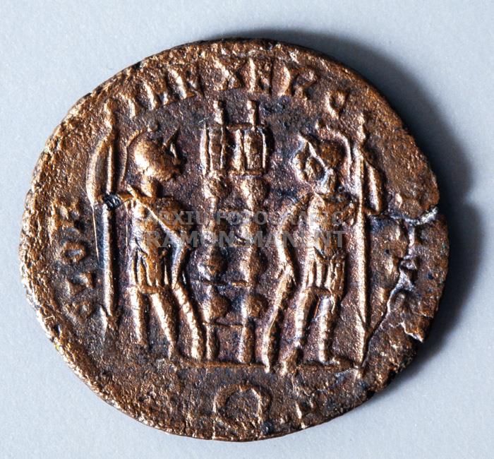 MONEDA ROMANA ILURO CONSTANT I CANSTANTINIANS ANY 335-350 
MUSEU DE MATARO