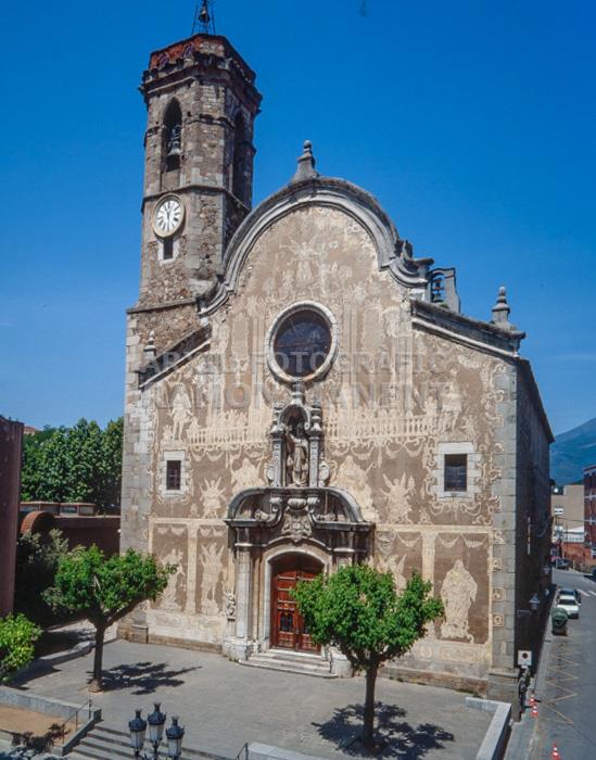 ESGLESIA DE ST CELONI S XVIII ESGRAFIAT