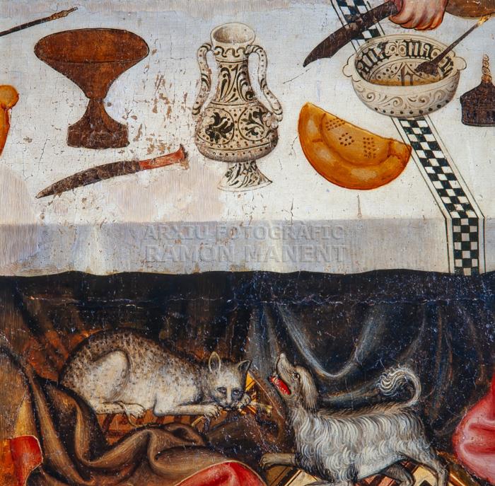 TAULA DE STA CONSTANÇA S XV PROVINENT DE CASTELLO DE FAR- FANYA 
MUSEU DIOCESA