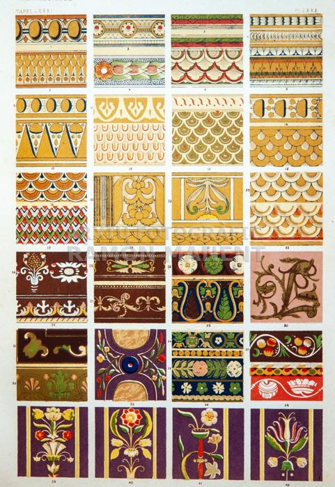 LA GRAMMAR OF ORNAMEN 1856 DISSENY DE VITRALLS 
C P