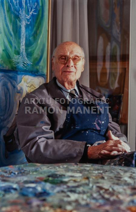 MANEL CAPDEVILA AL SEU ESTUDI 2002