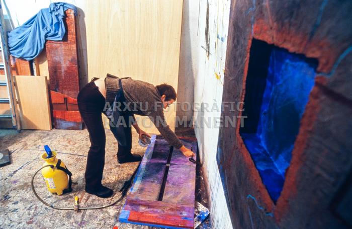 ANNA COMELLES 
AL SEU ESTUDI