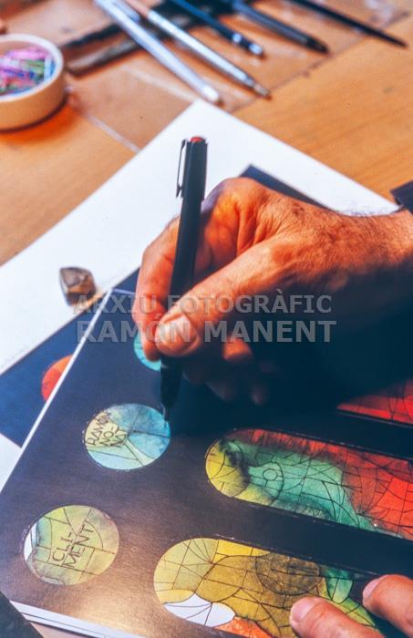 JOAN VILA GRAU AL SEU ESTUDI