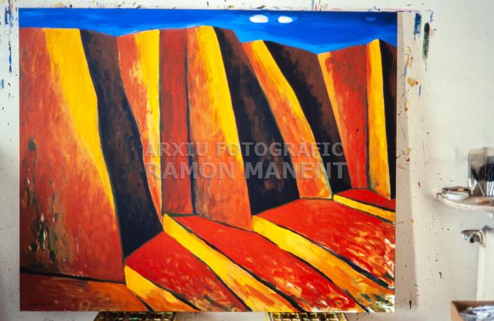 OBRA DE NARCIS COMADIRA AL SEU ESTUDI 2002