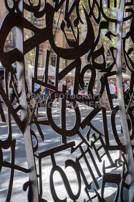 LES RAMBLES LICEU 
OBRA DE JAUME PLENSA