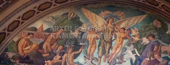 VESTIBUL EDIFICI DE CORREUS 
PINTURES DE JOSEP OBIOLS