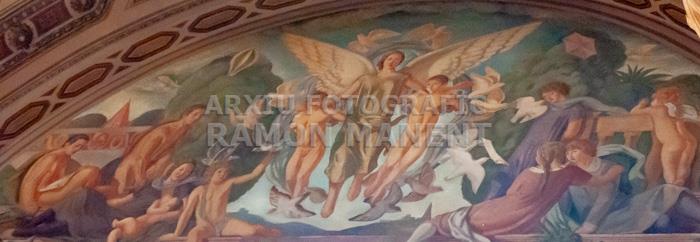 VESTIBUL EDIFICI DE CORREUS 
PINTURES DE JOSEP OBIOLS