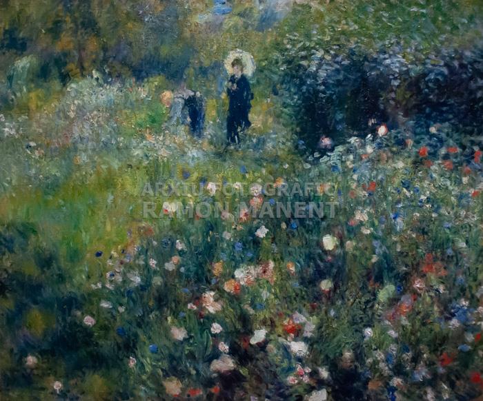 -DONA AMB OMBREL LA EN UN JARDI-
MUSEU THYSSEN