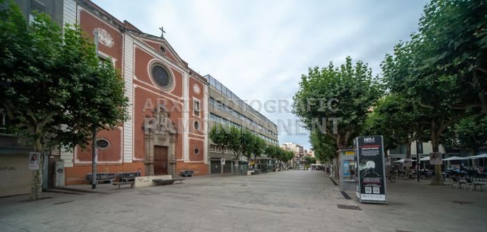 PLAÇA SANTA ANNA FAÇANA ESGLESIA 1789
