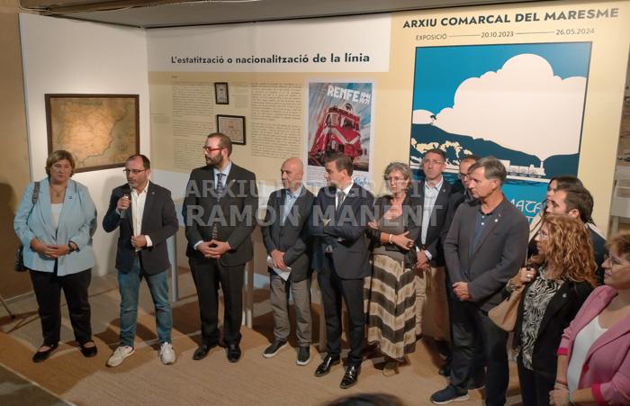 INAGURACIÓ EXPOSICIÓ 175 ANYS PRIMER TREN DE LA PENINSULA MIQUEL BIADA