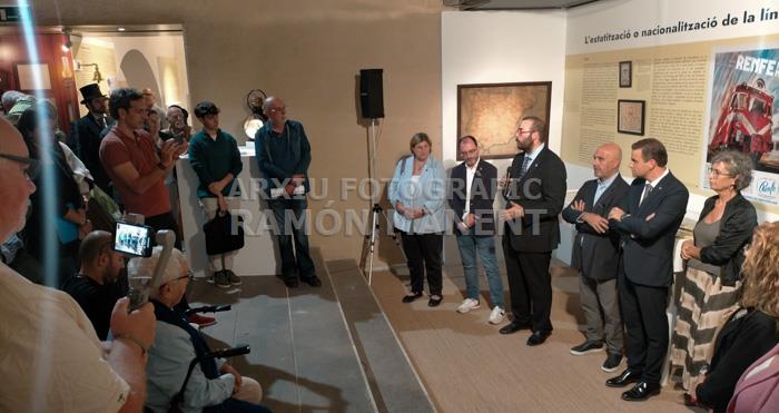 INAGURACIÓ EXPOSICIÓ 175 ANYS PRIMER TREN DE LA PENINSULA MIQUEL BIADA
