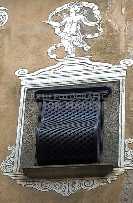 MATARO ESGRAFIAT DE LA IMPRENTA MINERVA CARRER BARCELONA MATARO